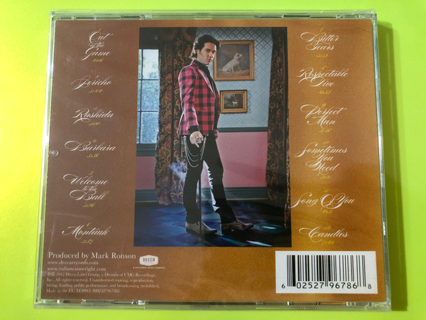 Rufus Wainwright Out Of The Game Decca Records Music CD (602527967868)