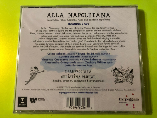 Alla Napoletana – L'Arpeggiata & Christina Pluhar 2-CD Set (190296603617)