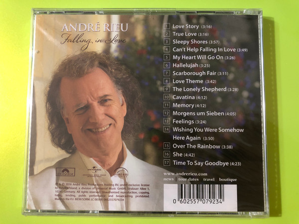 Falling in Love – André Rieu & His Johann Strauss Orchestra CD (0602557079234)