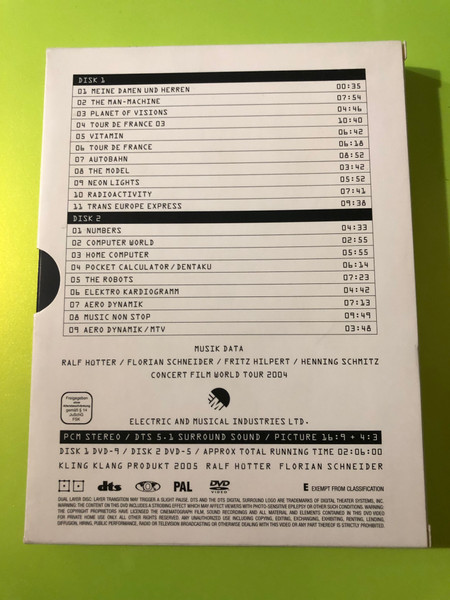 Kraftwerk Minimum-Maximum Live Concert 2-DVD Set by EMI (094633629493)