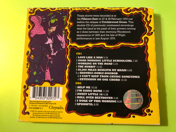 Ten Years After - Live At The Fillmore East 1970 (Chrysalis 2-CD Set) (724353329723)