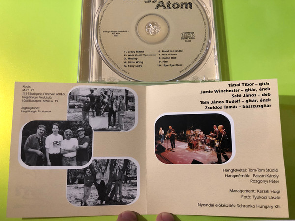 Magyar Atom - Tátrai 50. Születésnapi Koncert: Live at Petőfi Csarnok (Hugi-Boogie CD) (5999880580052.)