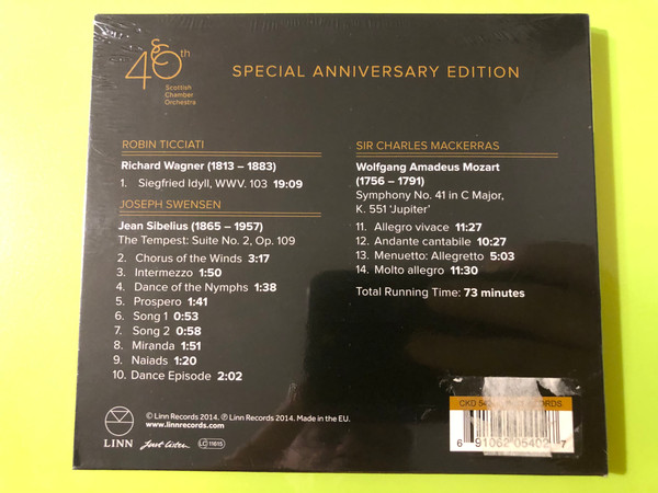 Scottish Chamber Orchestra: 40th Special Anniversary Edition – Linn Records CD (691062054027)