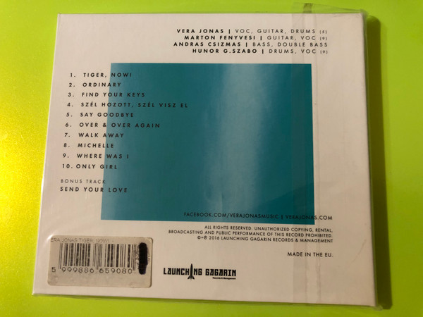 Vera Jonas Experiment: Tiger, Now! CD by Launching Gagarin (5999886659080)