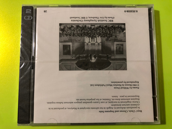 Benjamin Britten: War Requiem 2-CD Set by Naxos (0730099455824)