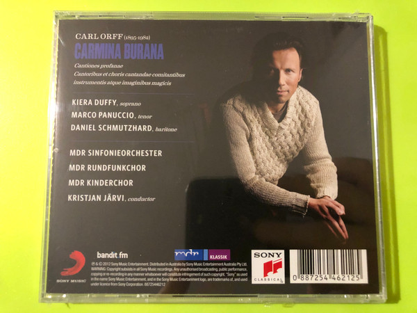 Carl Orff - Carmina Burana Sony Classical Audio CD (0887254462125)