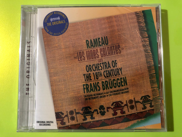Decca Rameau Les Indes Galantes Suite Audio CD by Frans Brüggen (028947577805)