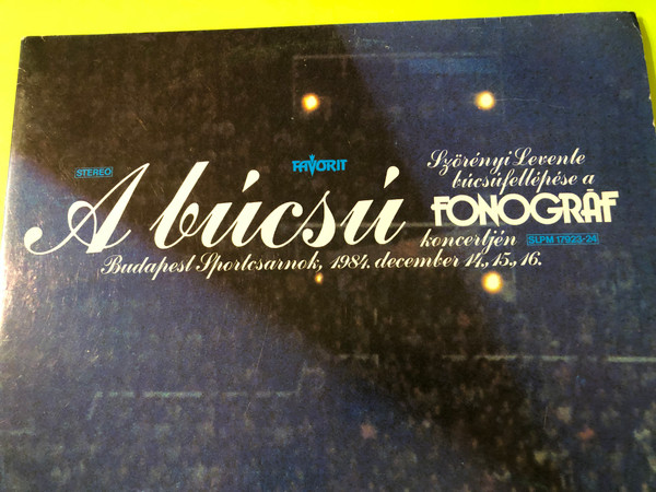 Fonográf - A Búcsú (The Farewell) Signed Double Vinyl LP by Favorit (FonográfABúcsú)