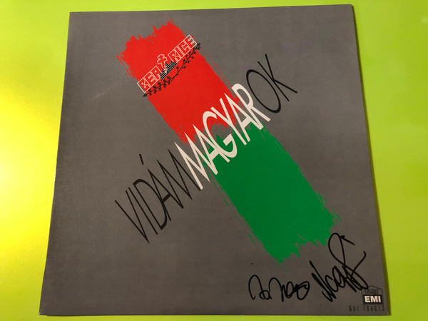 Vidám magyarok Beatrice Signed Quint EMI Records Vinyl LP (VidámmagyarokBeatrice)