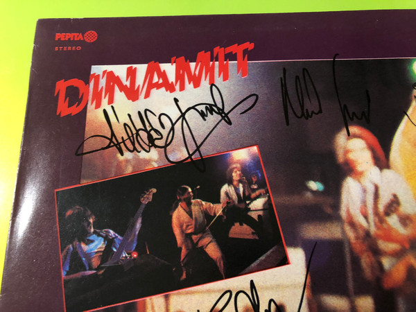Dinamit (Self-Titled) Signed Pepita Hungarian Hard Rock Vinyl LP (DinamitSelfTitled)