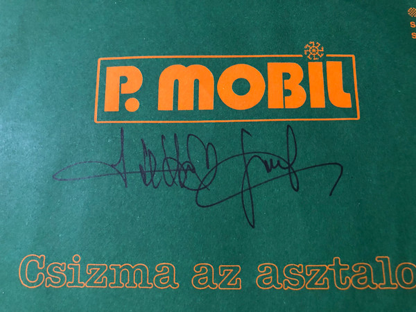 P. Mobil Autographed 7" Vinyl Single - Miskolc / Csizma az asztalon (1980) (P.MobilMiskolc)