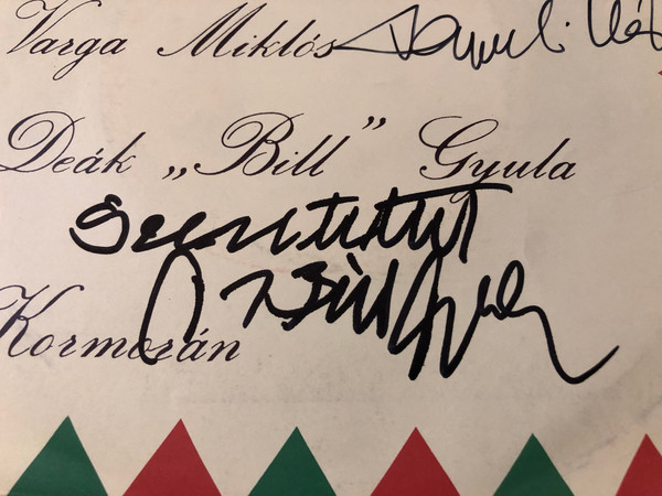 Varga Miklós / Deák „Bill” Gyula Autographed 7" Vinyl - Március (1985) (VargaMiklósMárcius)