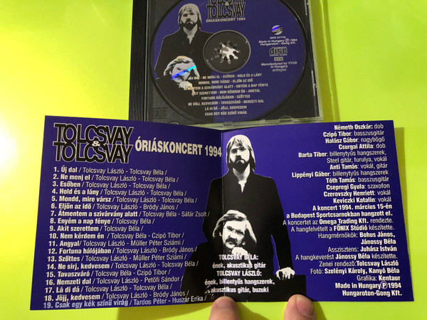 Gong Tolcsvay & Tolcsvay: Óriáskoncert 1994 Live Audio CD (5991813777829.)