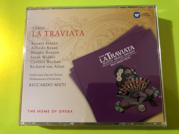 Warner Classics Verdi: La Traviata 2-CD Set - Scotto, Kraus, Muti (5099931928021)
