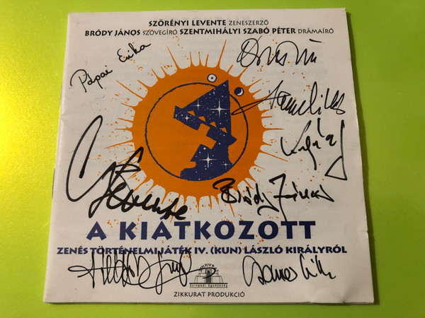 Zikkurat Produkció: A Kiátkozott Signed Cast Edition – Szörényi & Bródy (AKiátkozott)