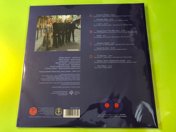 Balázs Elemér Group - Flying In Music (The Album) Limited Edition 2LP Blue Colored Vinyl (5999862931339)