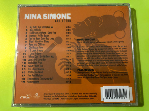 Milan Music: Nina Simone – Collector Essential Jazz & Soul Classics CD (3299039939727)