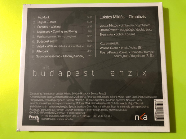 Fonó Lukács Miklós – Cimbiózis: Budapest Anzix Jazz CD (5998048537624)