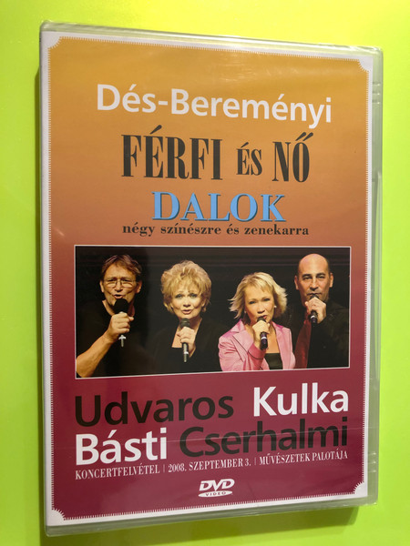 Sony Music: Dés-Bereményi – Férfi és Nő (Songs for Four Actors and Orchestra) DVD (886974079897)