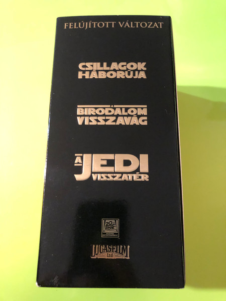 20th Century Fox Star Wars Trilógia Felújított Változat 3-VHS Gold Box Set (5997696301519)