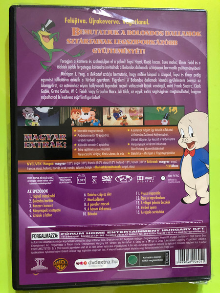 Fórum Home Entertainment: Looney Tunes All Stars Volume 3 (Bolondos Dallamok) DVD (5999048906052.)