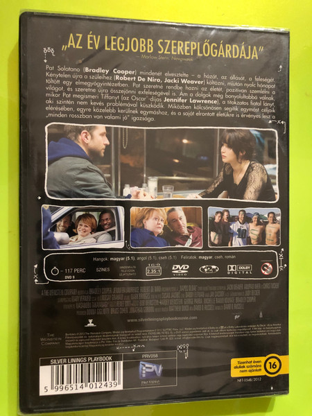 Silver Linings Playbook Pro Video Film & Distribution DVD (5996514012439) 