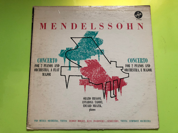 Masterful Mendelssohn: VOX Ultra High Fidelity Vinyl LP – Double Piano Concertos (MasterfulMendelssohn)