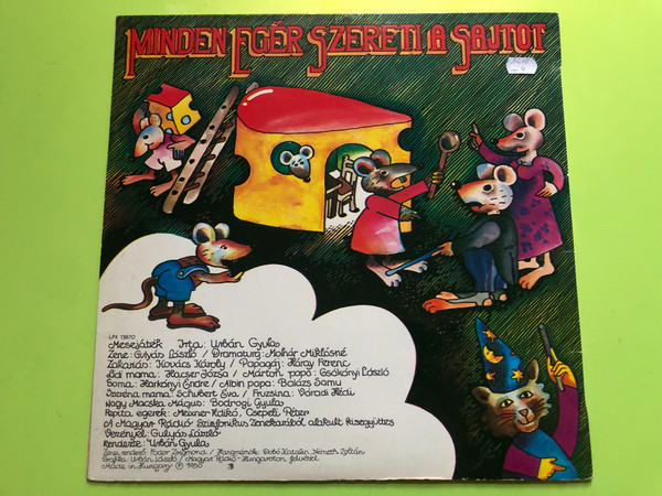 Hungaroton Minden egér szereti a sajtot Vinyl LP - Gyula Urbán Children's Musical (GyulaUrbánChildren)