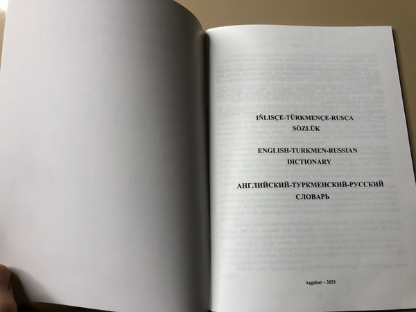 English-Turkmen-Russian Practical Dictionary for Daily Situations (EnTurkmenRuDictionary)