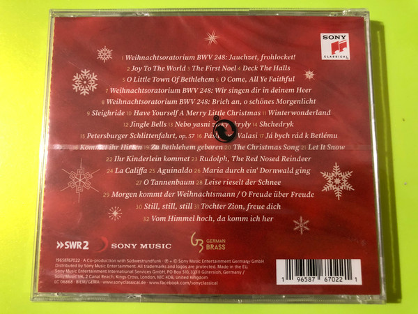 German Brass: It's Christmas Time – Sony Classical Holiday CD (196587670221)