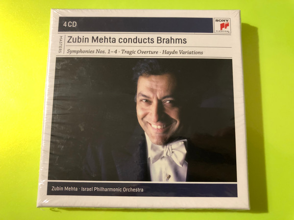 Sony Classical Zubin Mehta Conducts Brahms: Complete Symphonies 4-CD Box Set (888751667624) 