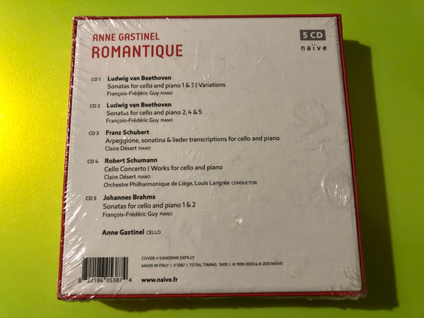 Naïve Anne Gastinel: Romantique 5-CD Masterworks Box Set (822186053874)
