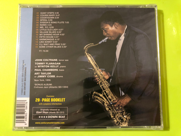 20th Century Masterworks: John Coltrane Giant Steps CD + Bonus Album (8436563184178)