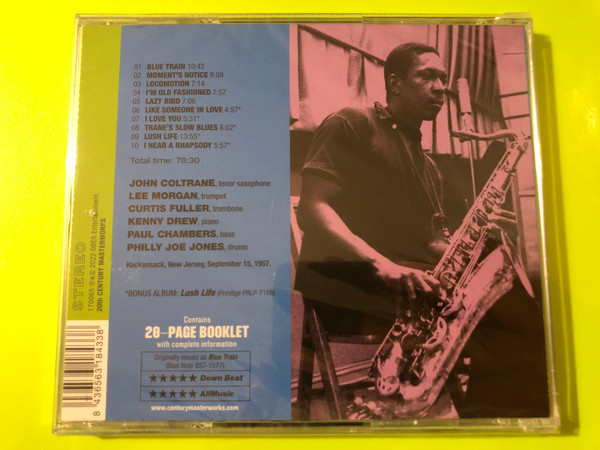20th Century Masterworks: John Coltrane Blue Train CD + Bonus Album (8436563184338)