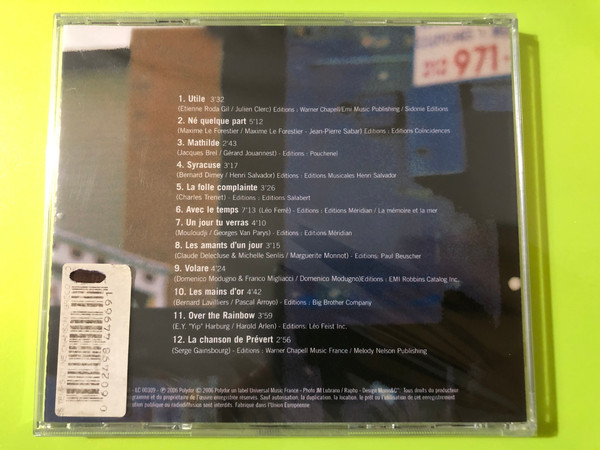 Polydor Juliette Gréco Le Temps d'une Chanson French Chanson CD (0602498449691)