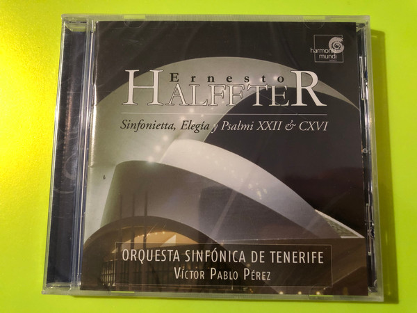 Ernesto Halffter Harmonia Mundi Sinfonietta, Elegía & Psalmi CD (8427592000775)