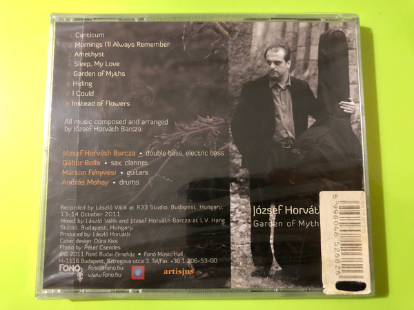Fonó Music Hall CD - József Horváth Barcza: Garden of Myths (5998048526826.)