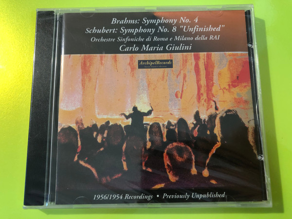 Archipel Carlo Maria Giulini Brahms & Schubert Symphony CD