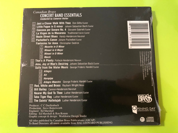 Canadian Brass Concert Band Essentials Opening Day CD (776143734125)