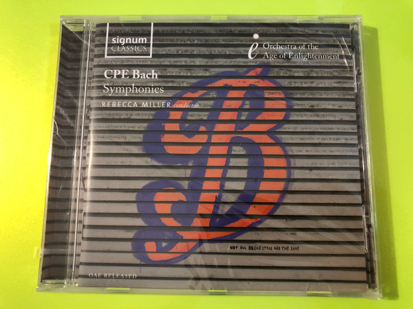 Signum Classics CPE Bach Symphonies CD by Rebecca Miller