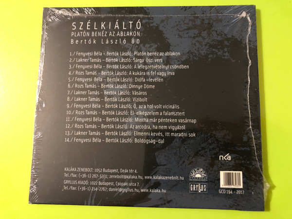 Szélkiáltó - Platón benéz az ablakon Music CD by Gryllus Kiadó (GCD 194-2017)