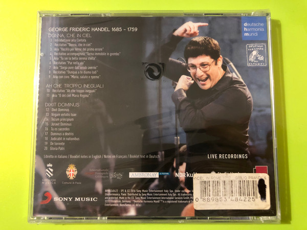 Deutsche Harmonia Mundi - Handel in Rome 1707 Audio CD (0889853484225)