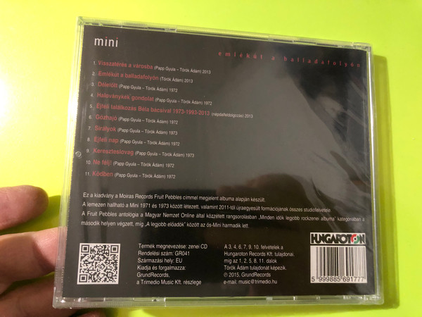 GrundRecords Mini: Emlékút a balladalyfolyón Audio CD (.5999885691777)