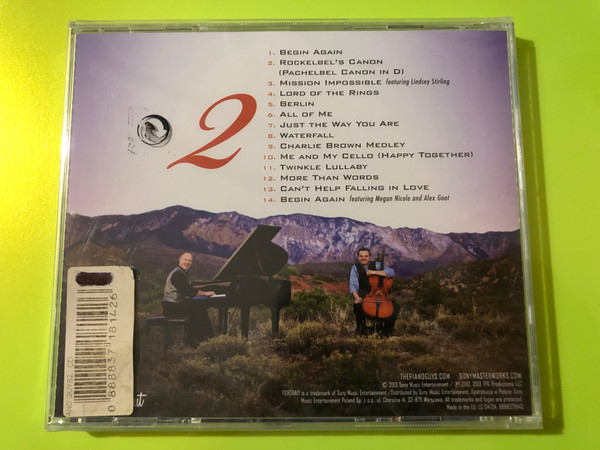 The Piano Guys 2 - Sony Masterworks Audio CD (0888837181426)