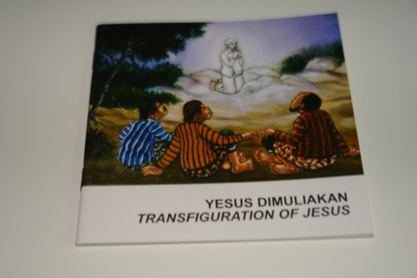 Indonesian – English Bilingual Children’s Bible Story Booklet / Yesus Dimuliakan – Transfiguration of Jesus