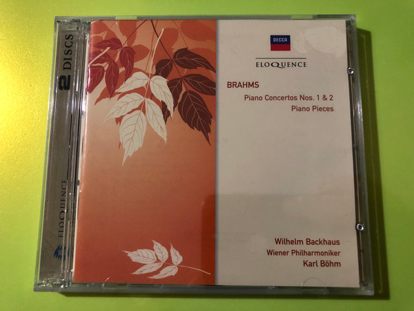 Brahms: Piano Concertos Nos. 1 & 2 & Piano Pieces Classical Audio CD Decca Eloquence (0028948008001)