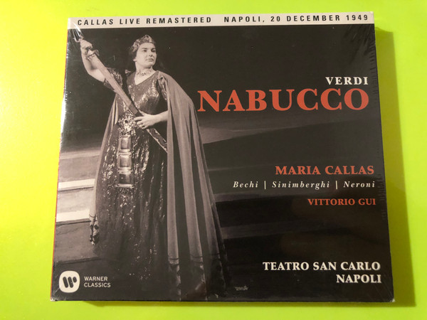Warner Classics Verdi Nabucco Maria Callas 2-CD Live Opera Set (0190295844462)