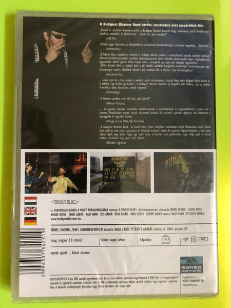 Yiddish Blues - Mokép Pannónia Hungarian Klezmer Music Documentary DVD (59996357342519)