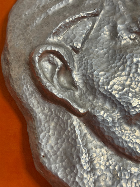 Soviet Aluminum Vladimir Lenin Profile Wall Relief Sculpture (LeninWallRelief)