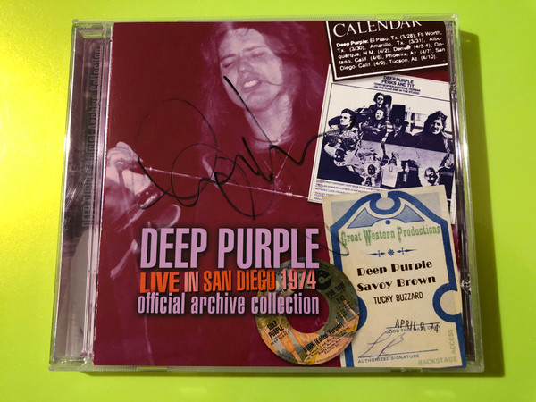 Purple Records: Live in San Diego 1974 (Official Archive Collection) Autographed CD (5022911256319)